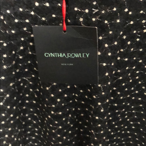 NWT Cynthia Rowley Black Embroidered Dress Size 0 - Picture 6 of 8